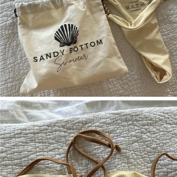 Bikini neutral 2 piece sandy bottom swimwear . Like new only tried on. - Picture 4 of 4